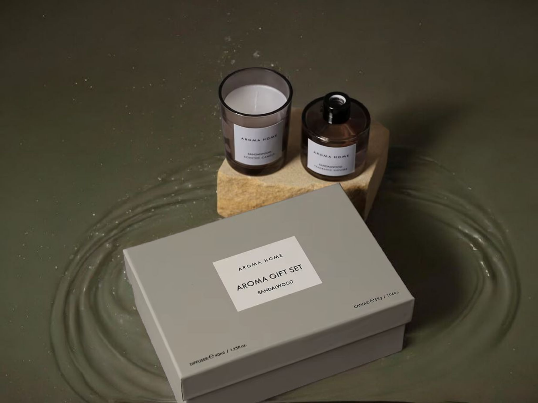 Home Fragrance Scented Candle and Reed Diffuser Gift Set
