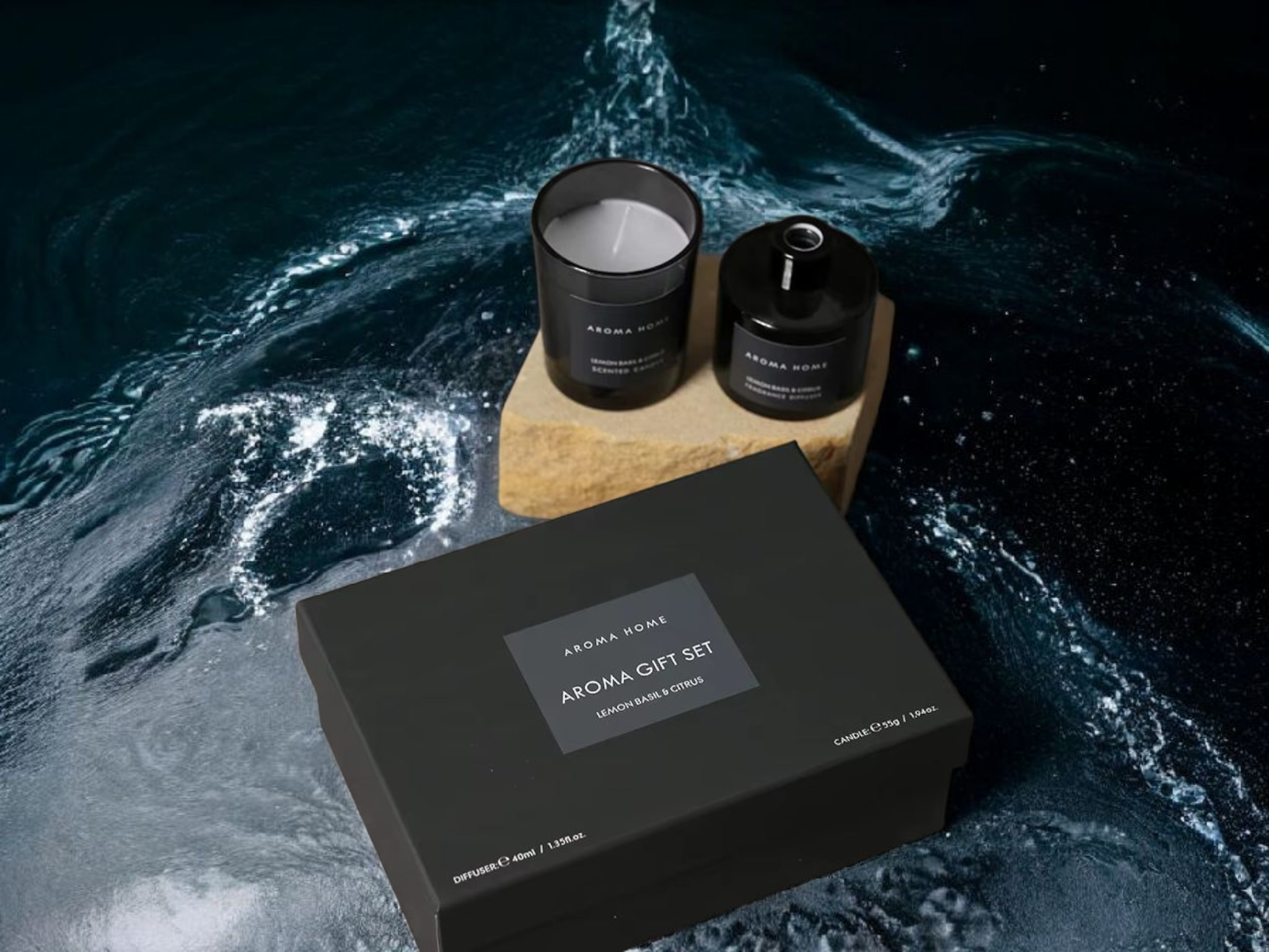 Home Fragrance Scented Candle and Reed Diffuser Gift Set